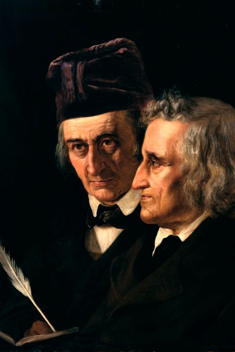Brüder Grimm, gemalt von Elisabeth Jerichau-Baumann
