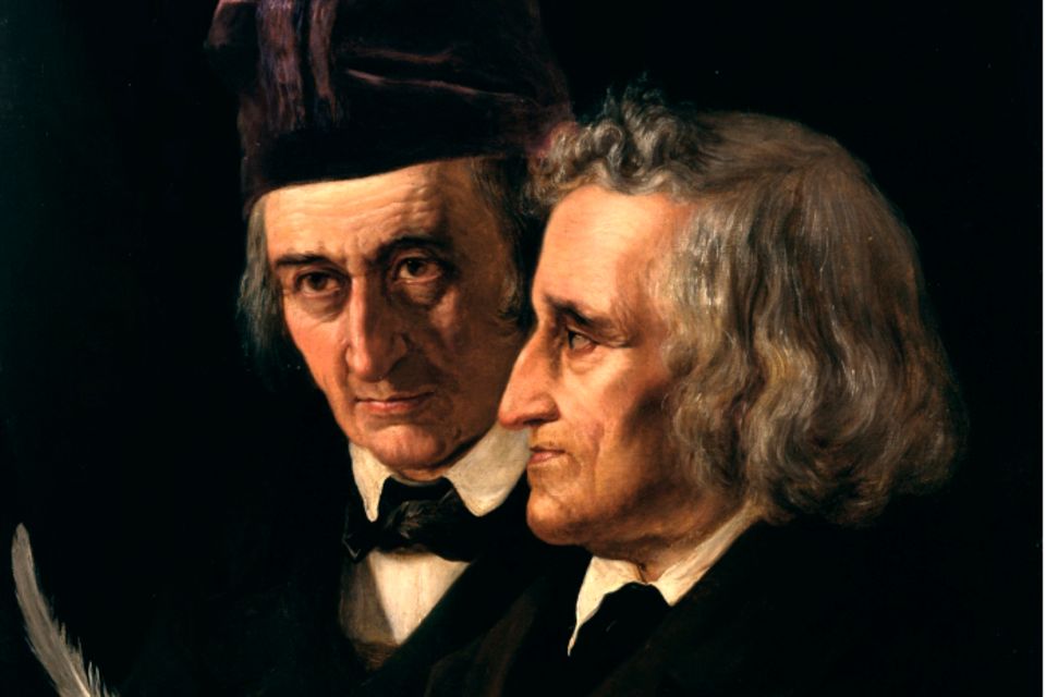 Brüder Grimm, gemalt von Elisabeth Jerichau-Baumann