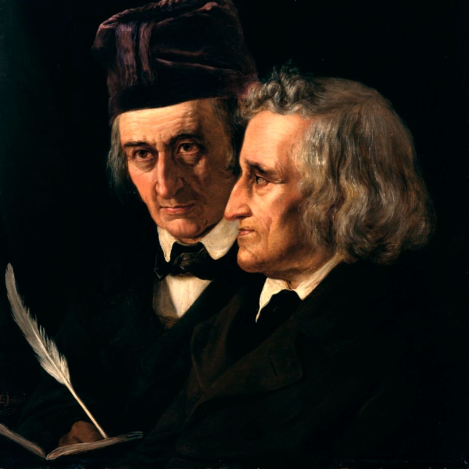 Brüder Grimm, gemalt von Elisabeth Jerichau-Baumann