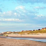 Häuser am Strand von Nordwijk