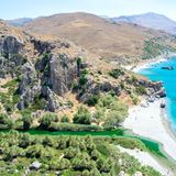 Preveli Strand auf Kreta