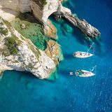 Segelboote auf Paxos