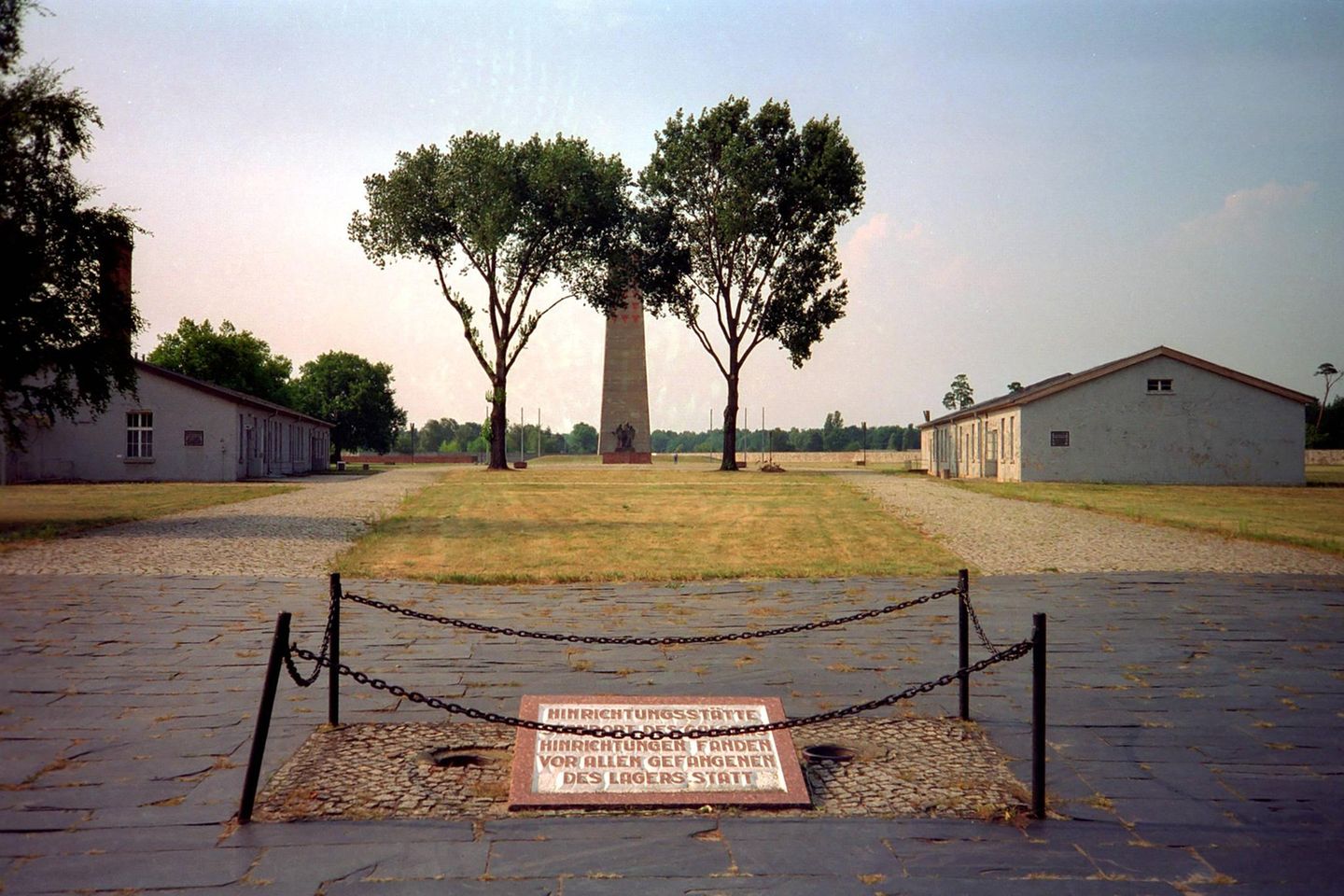 Gedenken an die Opfer des Nationalsozialismus: Hier befand sich im "Dritten Reich" der Galgen des Konzentrationslagers Sachsenhausen