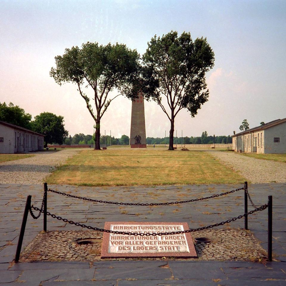 Gedenken an die Opfer des Nationalsozialismus: Hier befand sich im "Dritten Reich" der Galgen des Konzentrationslagers Sachsenhausen