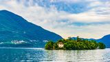Blick auf die Brissago Inseln im Laggo Maggiore