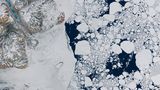 Zerfallende Eisflächen in der Arktis