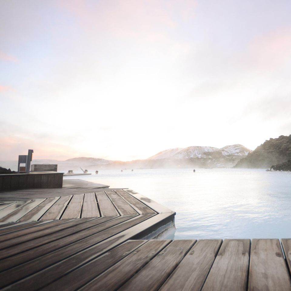 Kurbad und heiße Quelle auf Island Kurbad und heiße Quelle auf Island