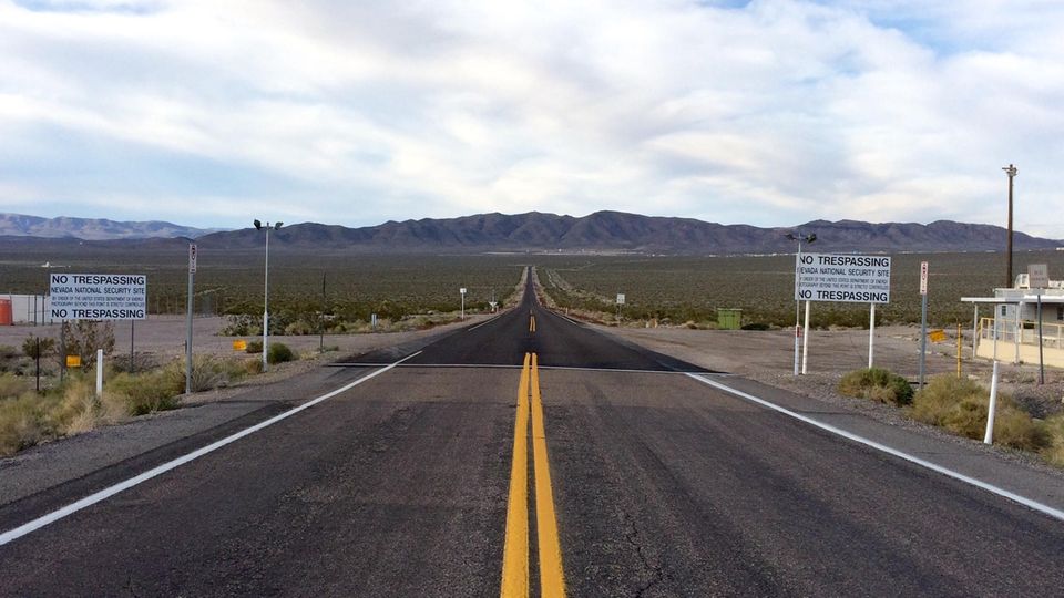 Eingang - Passieren verboten bei der Area 51