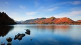 Blick auf Derwentwater und die Cat Bells im Lake District National Park