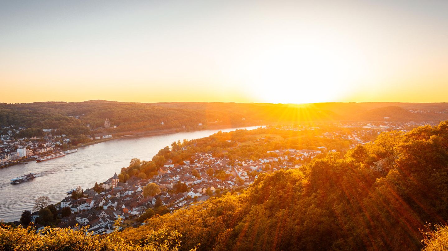 Erpeler Ley, Rheintal Sonnenuntergang im Erpeler Lay im Rheintal