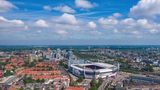 Blick auf Eindhoven und das Phillips Stadion