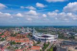 Blick auf Eindhoven und das Phillips Stadion