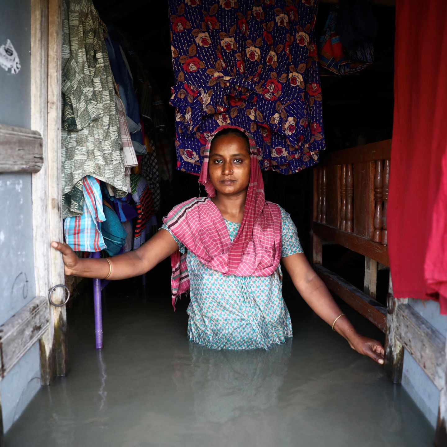 In Bangladesch werden küstennahe Gebiete bereits immer wieder überflutet – so wie hier im Juli 2020