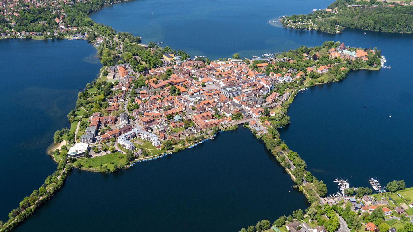 Luftbild von Ratzeburg und dem Ratzeburger See