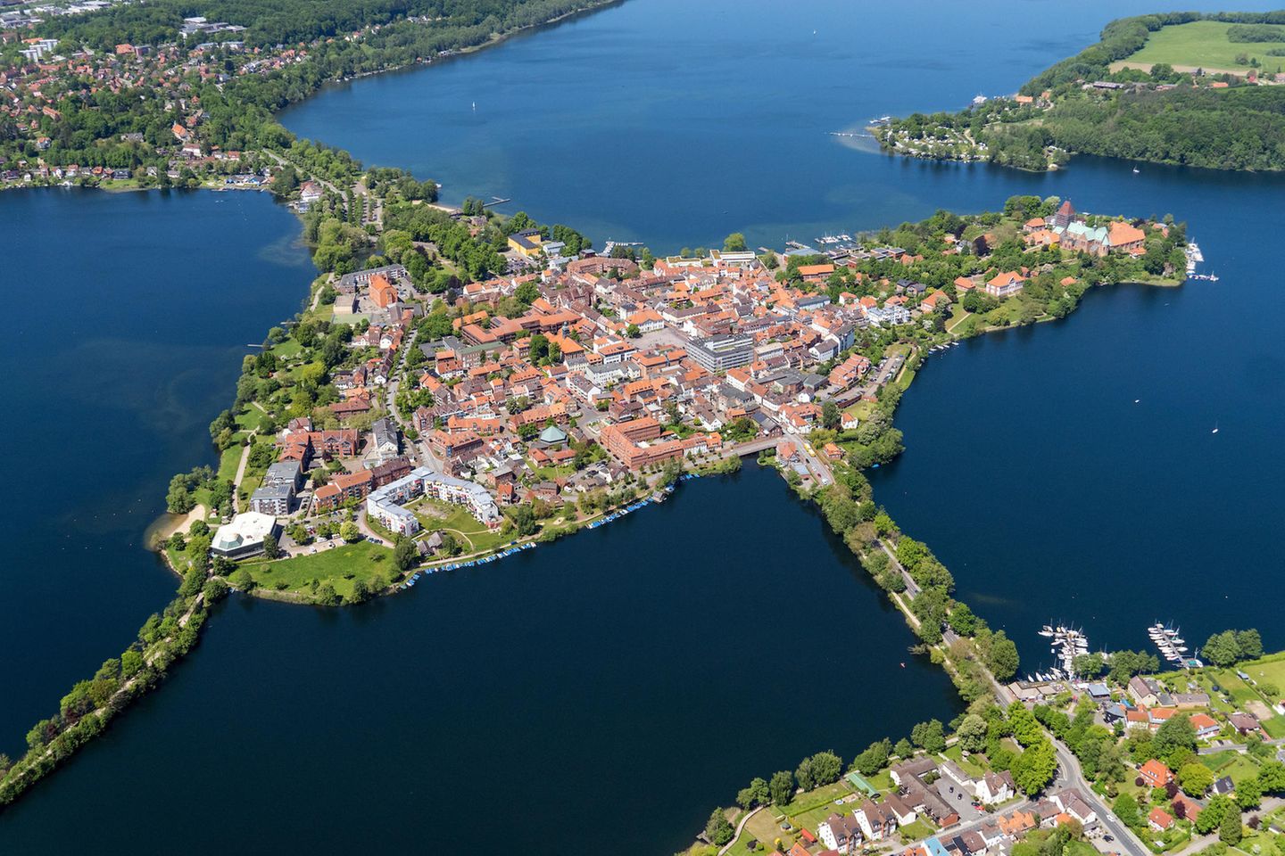 Ratzeburg Luftbild von Ratzeburg und dem Ratzeburger See