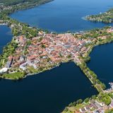 Luftbild von Ratzeburg und dem Ratzeburger See