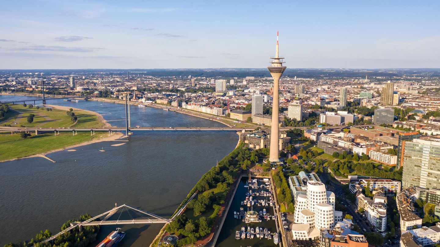 Blick auf Düsseldorf