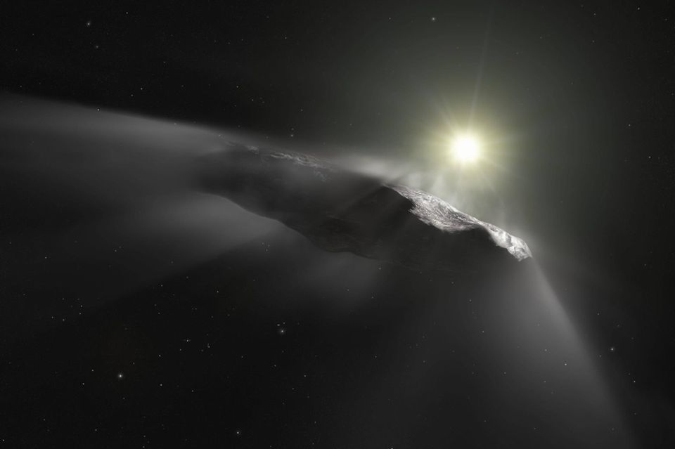 Oumuamua, das erste bei uns entdeckte interstellare Objekt