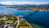 Die Brücke von Tromso in Norwegen
