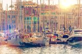 Segelyachten im Hafen von Cannes