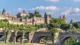 Burg und Brücke der Stadt Carcassonne