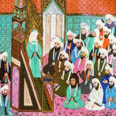 Der neue Glaube bekommt in Medina erstmals eine politische Dimension – die dortigen Stammesführer akzeptieren den charismatischenRedner Mohammed als Oberhaupt