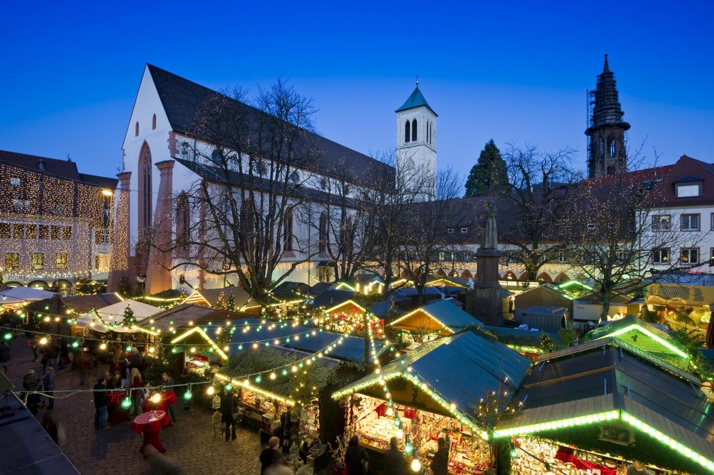 Freiburger Weihnachtsmarkt, Deutschland Weihnachtsmarkt in Freiburg