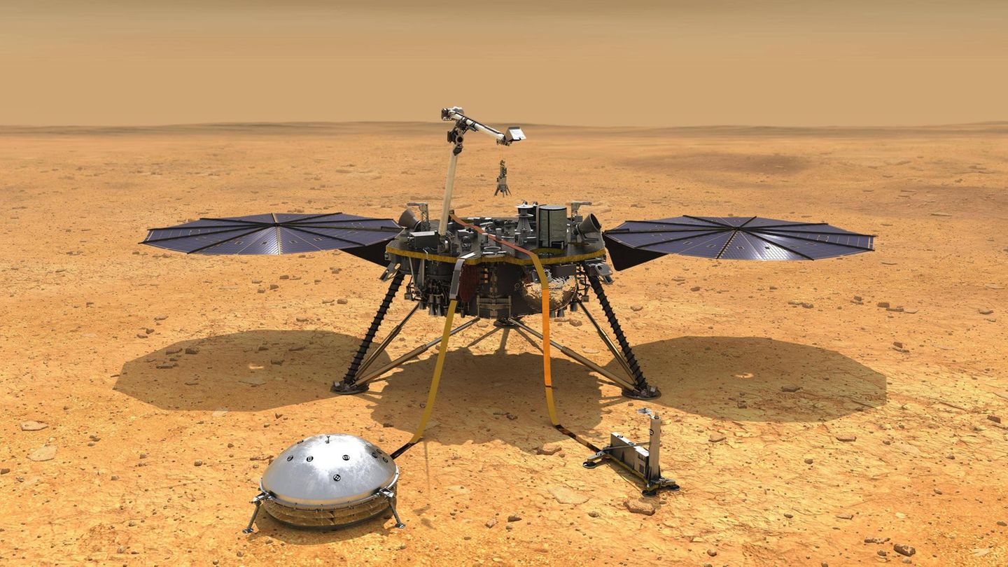 Die Raumsonde "Insigt" auf dem Mars