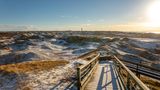 Schnee in den Dünen auf Norderney