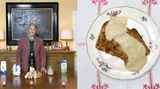 Doris Russell  Arme Ritter (Rezept siehe unten)      Eine Tochter aus bestem Hause heiratet einen Gutsherrn – klingt märchenhaft. Leider starb Doris Russells erster Mann früh; und so bewirtschaftete sie ihren Besitz nahe Köln lange allein. Nach einer zweiten Ehe ist ein Wasserschlösschen Treffpunkt der großen Familie. Die 86-Jährige brät "Arme Ritter", das zeugt von edler Ironie.      Ein Klassiker des Rheinlandes, der anderswo auf der Welt schnöde „French Toast“ heißt. Frau Russell macht die Armen Ritter so: Zwei Schüsseln neben einen Teller stellen. In der ersten Schüssel eine Ei-Milch-Mischung mit etwas Zucker und, nach Belieben, einem Hauch Zimt verquirlen. In die zweite Schüssel kommen verschlagene Eier, der Teller wird mit Semmelbröseln befüllt. Nun lässt Frau Russell Weißbrotscheiben die Ei-Milch-Mischung aufsaugen, taucht sie dann in die Eier und wälzt sie schließlich in den Bröseln. Dann brät sie die Scheiben in Butter, bis sie gülden leuchten. Die Soße bereitet sie währenddessen: Verschlagene Eier mit etwas Wein, etwas Mehl und ordentlich Zucker vermischen und kochen, bis die Sache sämig wird. So ähnlich wurde diese Mahlzeit schon im 14. Jahrhundert bereitet.