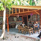 Das »Green Education Café« (auf Deutsch: »Café für Umweltbildung«) ist ein beliebter Treffpunkt.