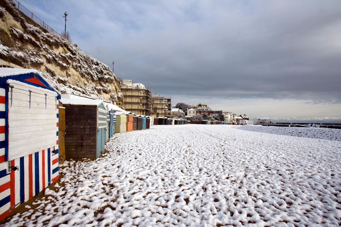 Strand von Broadstairs im Winter