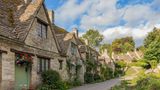 Kleine Steinhäuser in Bilbury England