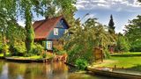 Blaues Haus im Spreewald in Lehde