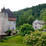 Schloss im Dorf Crupet in Belgien