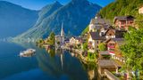 Blick auf das Dorf Hallstatt