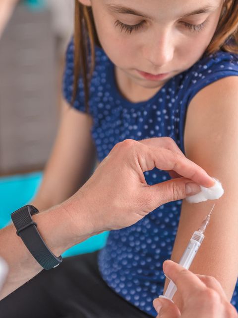 Kind bei der Impfung 