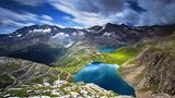 Blick von oben auf den Gran Paradiso Nationalpark