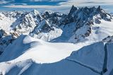 Chamonix-Mont-Blanc Blick vom Aiguille du Midi