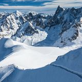 Chamonix-Mont-Blanc Blick vom Aiguille du Midi