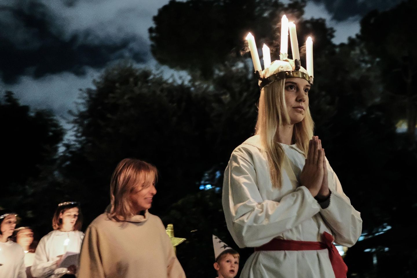 Heilige Lucia beim Lichterfest