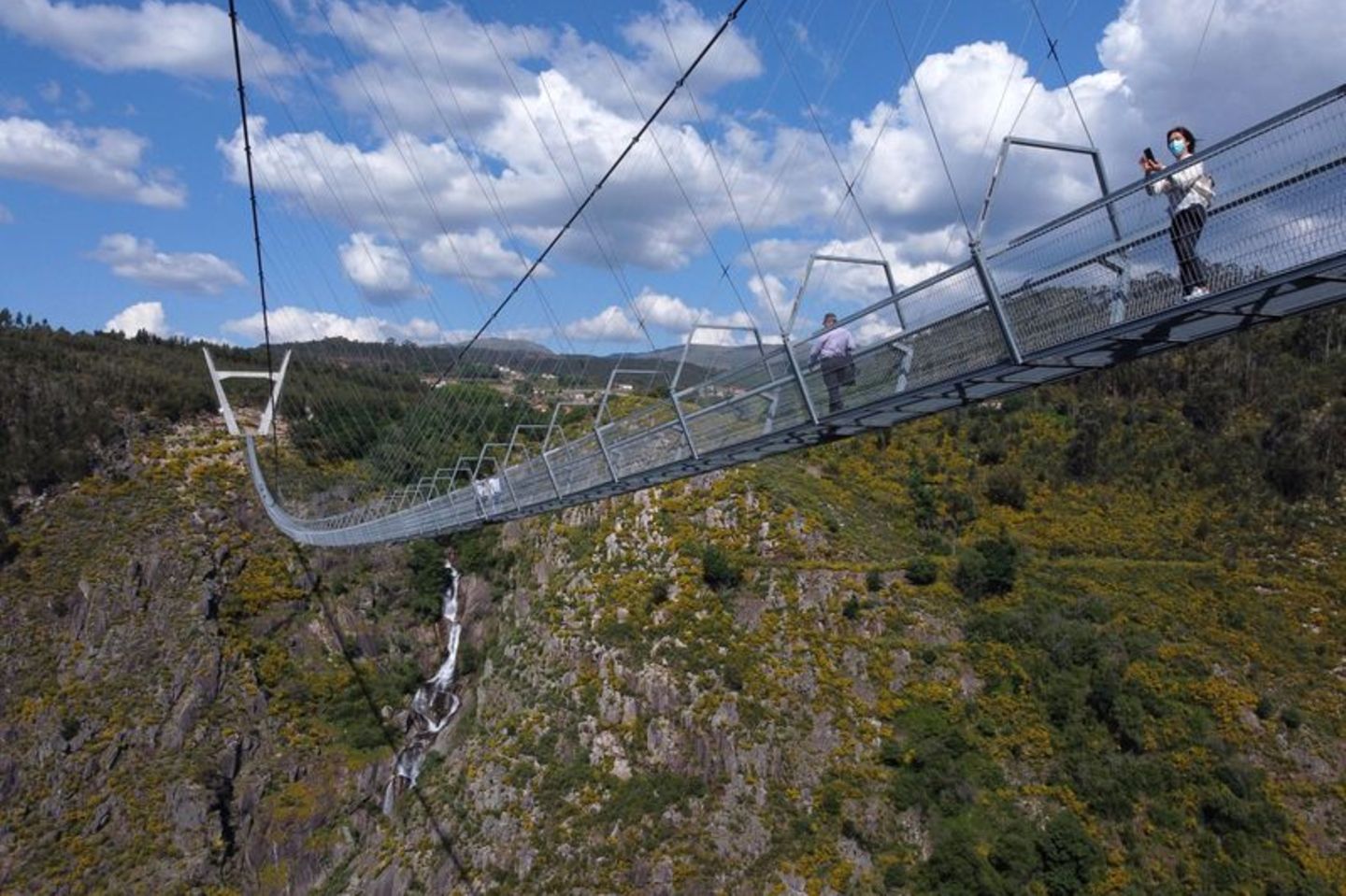 Längste Fußgänger-Hängebrücke der Welt