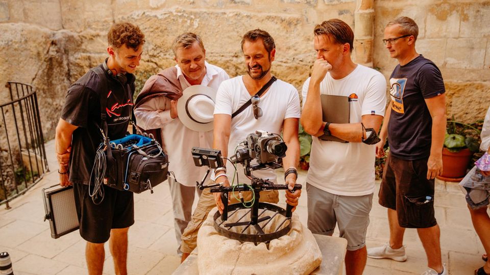 Hape und sein Filmteam