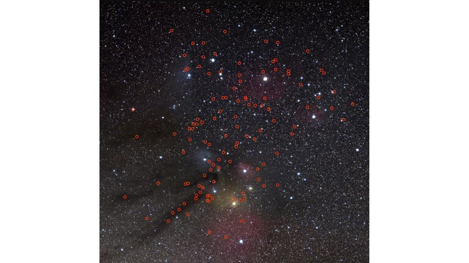 Dieses Bild zeigt die Standorte von 115 potentiellen Einzelgänger-Planeten, die kürzlich von einem Team von Forschenden entdeckt wurden