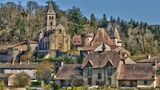 Das französische Dorf Chateauneuf in Burgund