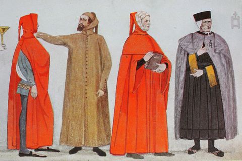 Mode in Italien, frühe Renaissance im 14. Jahrhundert