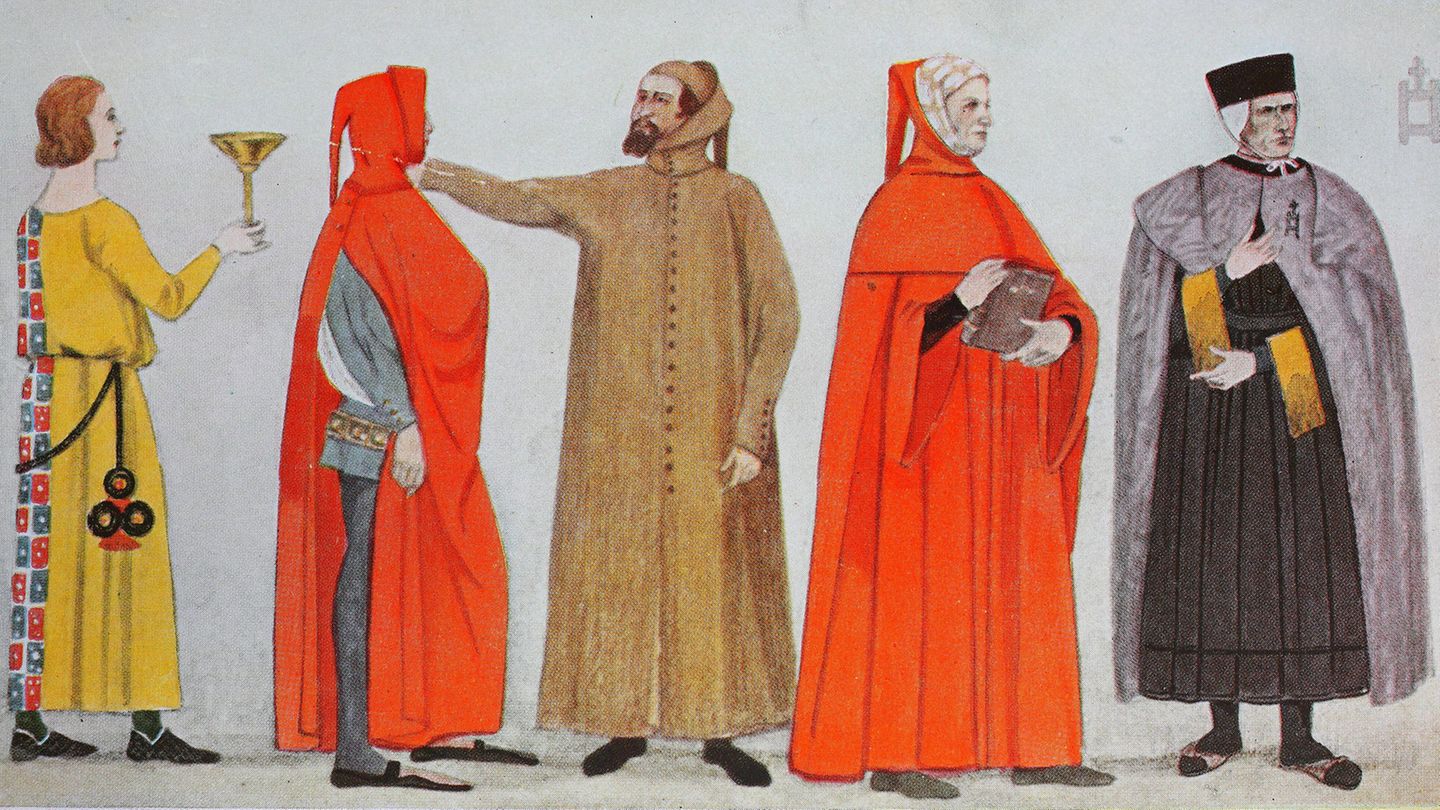 Mode in Italien, frühe Renaissance im 14. Jahrhundert