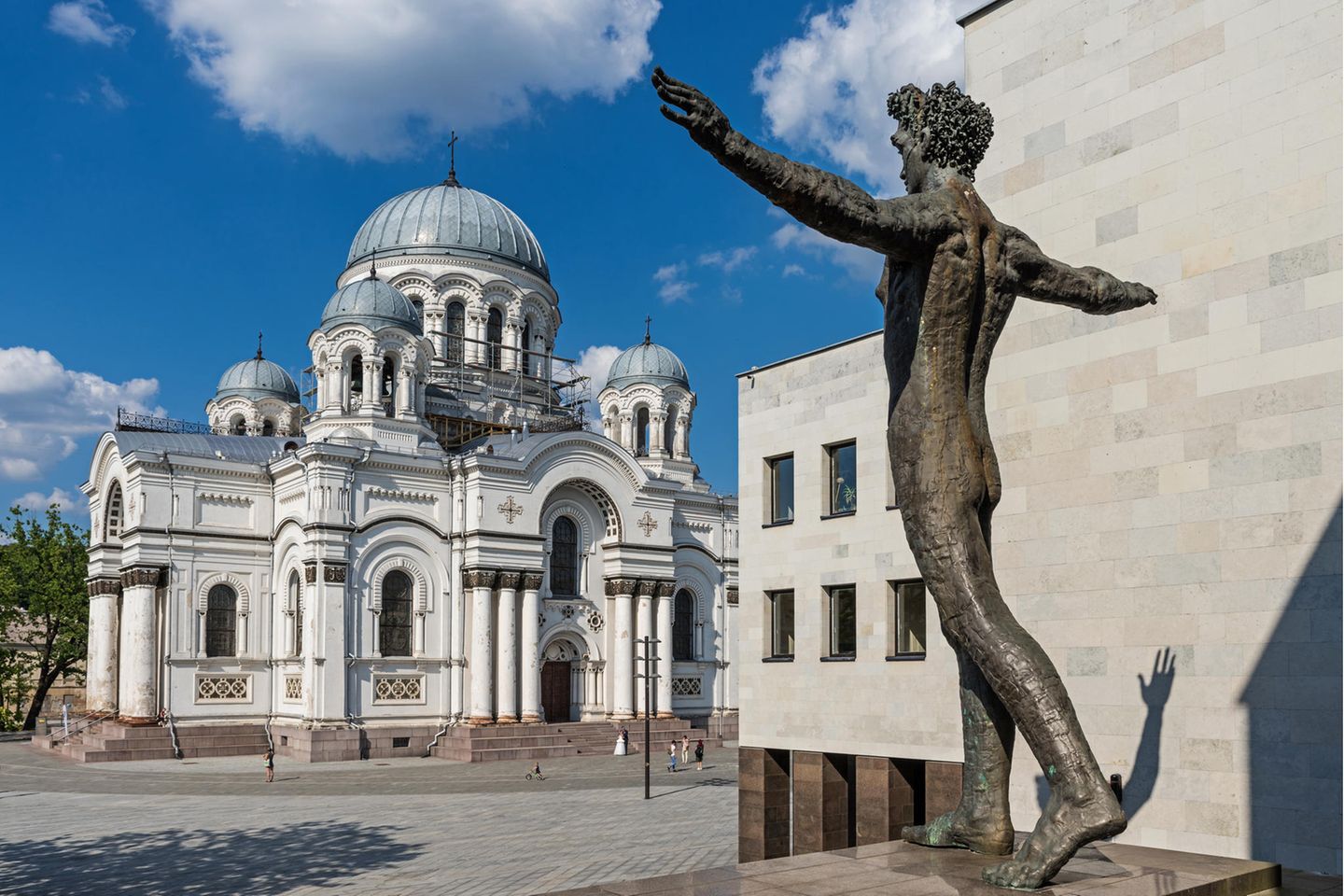 Gemischte Architektur Kunst in Kaunas