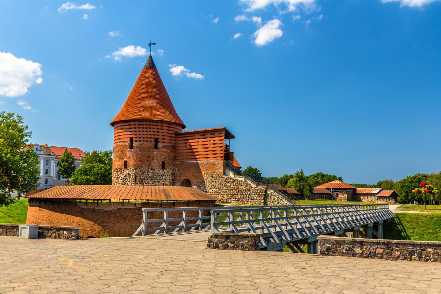 Mittelalterliche Burg Ruine der Burg von Kaunas