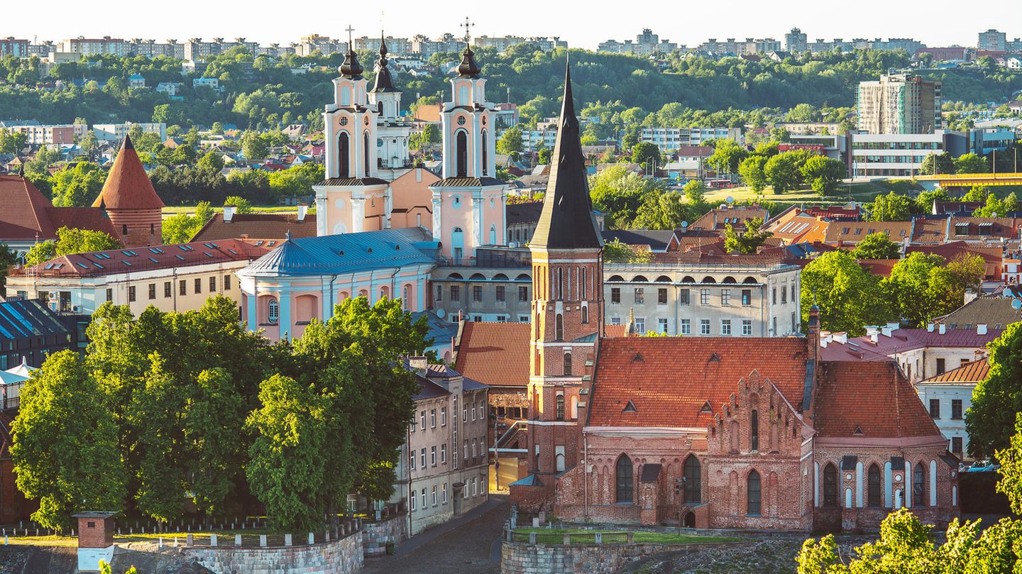 Blick auf die Altstadt von Kaunas